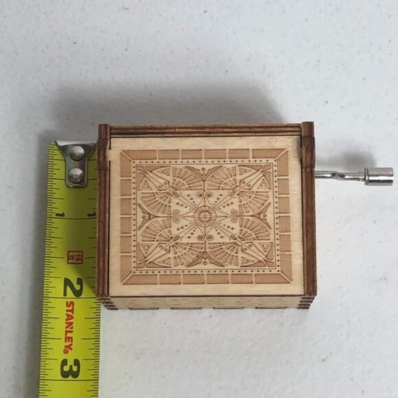 Totoro Mei Satsuki Hand Crank Wooden Music Box Anime Studio Ghibli Musical - Picture 10 of 11